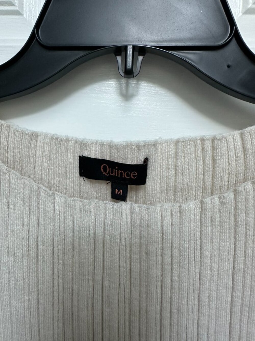 Quince Cotton Cashmere Ribbed Tank - Picture 2 of 4